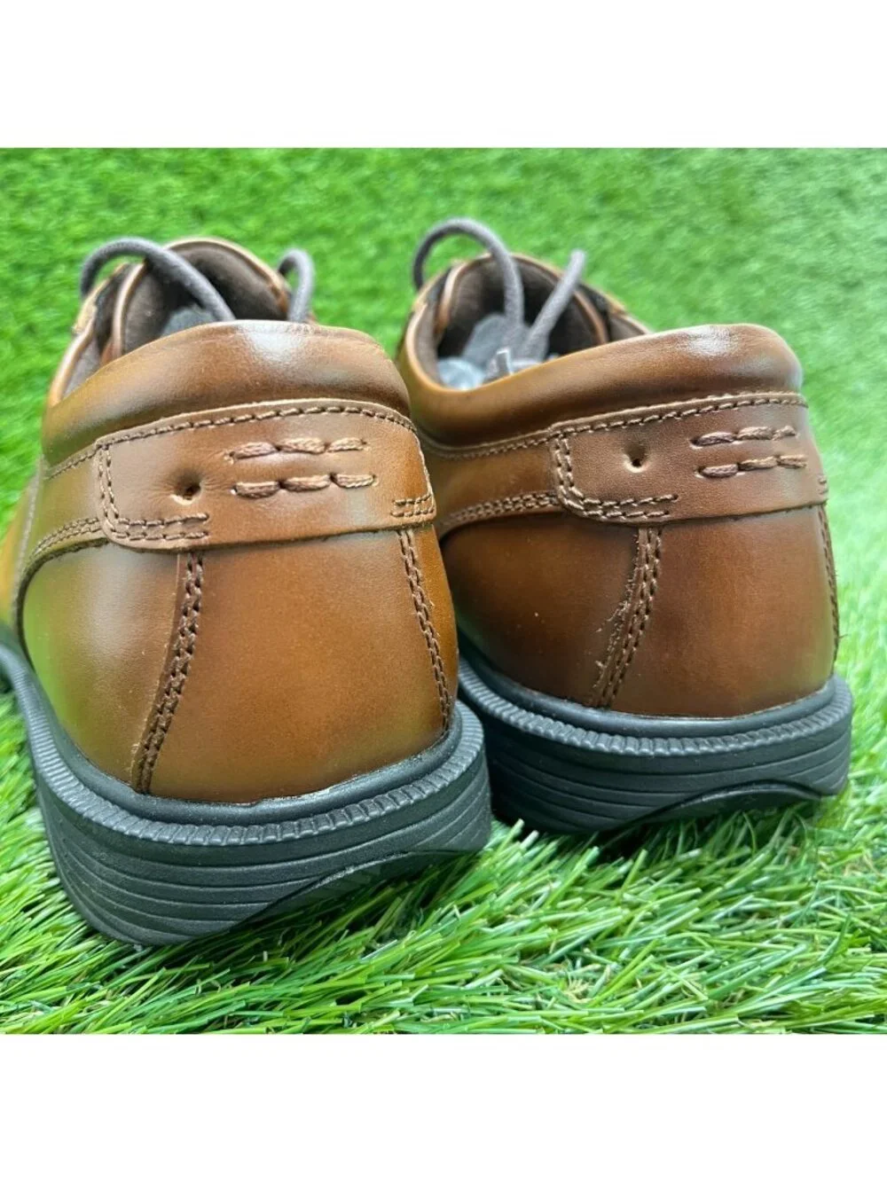 Florsheim Coronis Mens Size 9 Brown Black Leather Steel Toe Safety Work Shoes